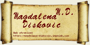 Magdalena Dišković vizit kartica